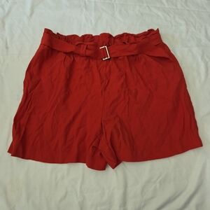 Rachel Zoe Women's size large orange shorts #MB1